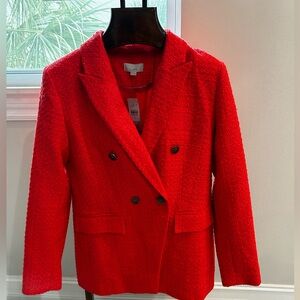 Perfect for the holidays! Red hot Loft blazer 🔥